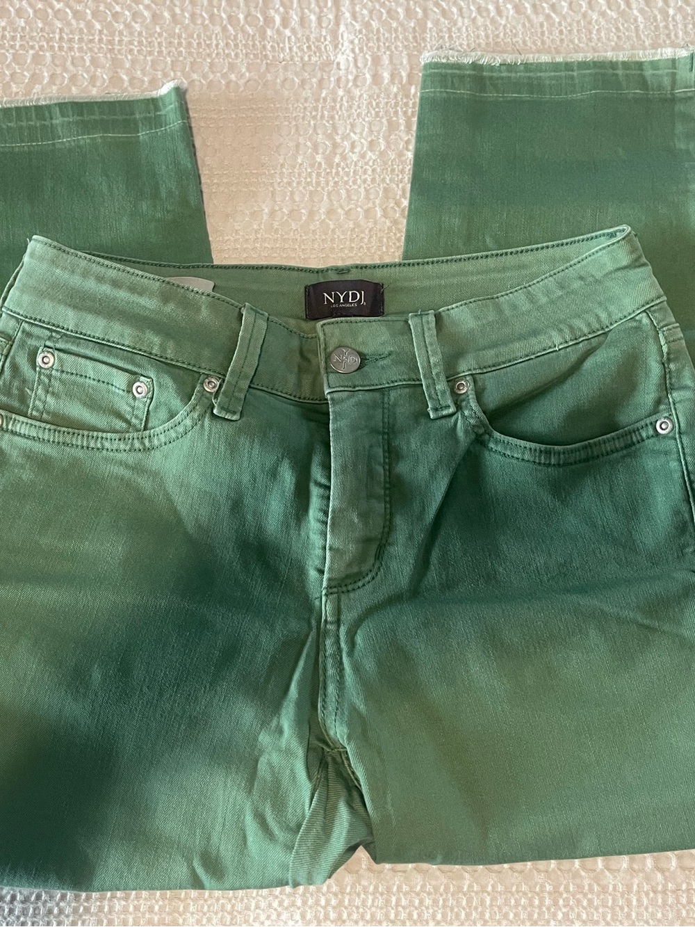 NYDJ Green Ankle Crop Jeans - Slim Straight